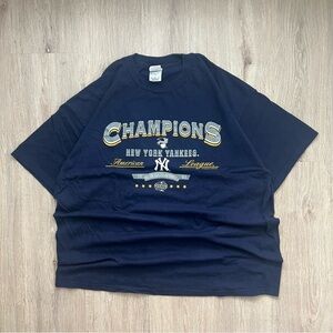 Vintage 2003 New York Yankees World Series Champions MLB Baseball 2XL Tee
